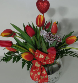 red tulips for my love