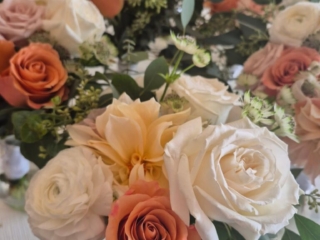 wedding flower compositions by Green Village Flowers, Joliet IL
