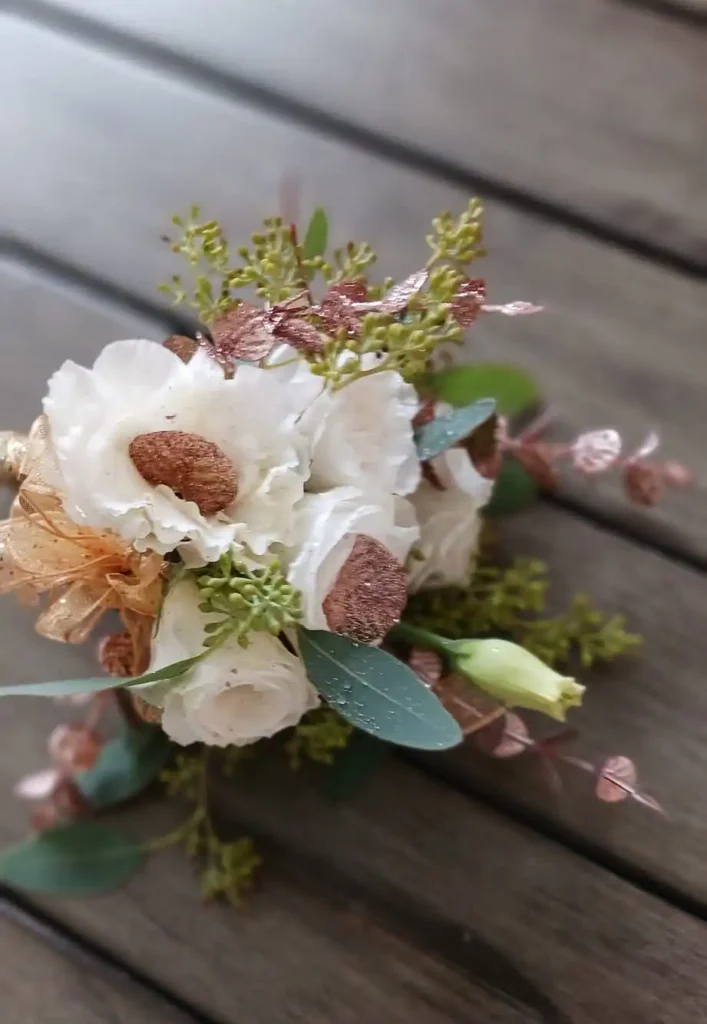 White and bronze accents - prom and homecoming