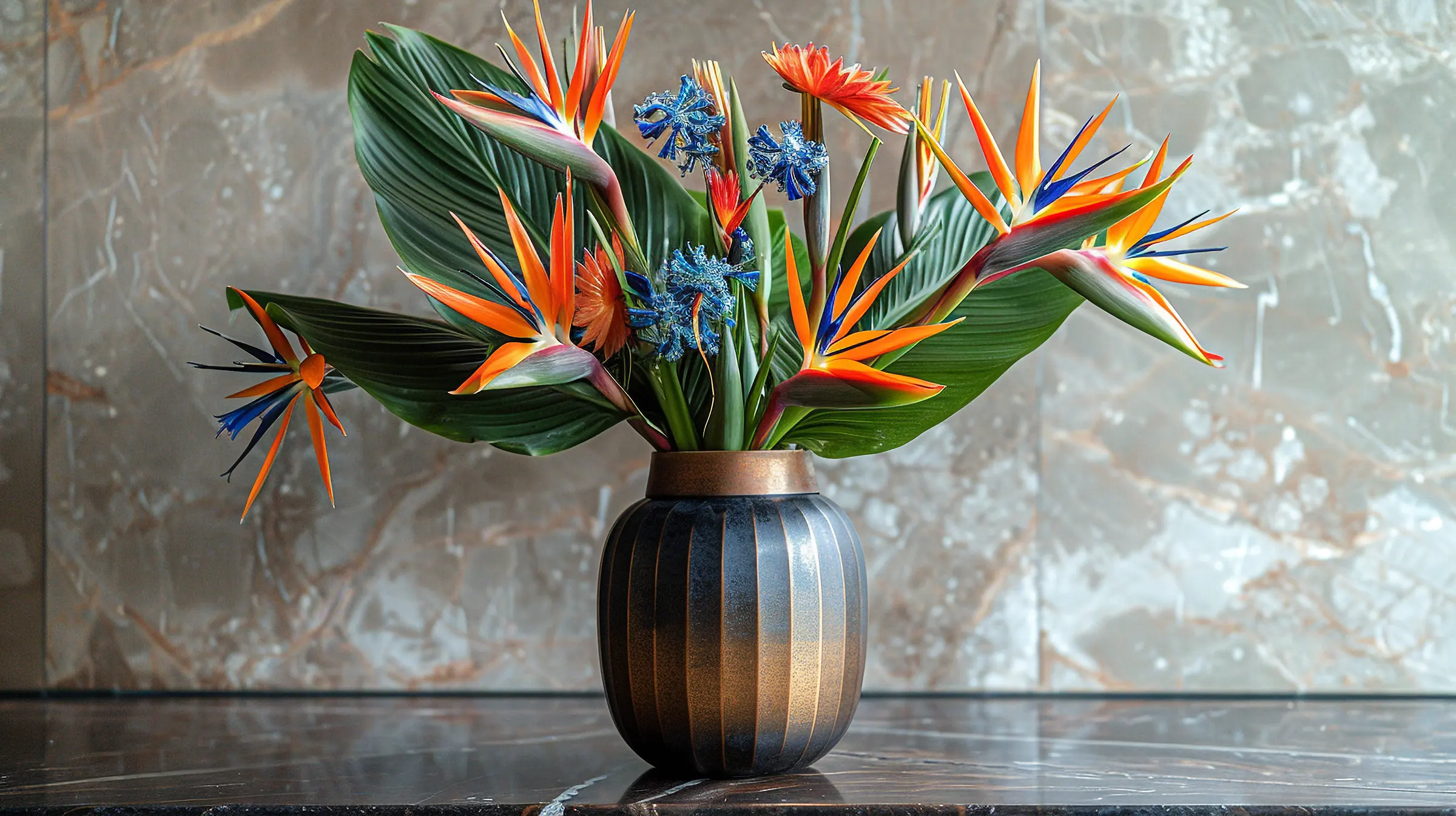 bouquet flowers Bird of Paradise